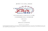 WAUKESHA COUNTY FAIR COMMERCIAL VENDOR RULES AND REGULATIONS · By signing the 2020 Waukesha County Fair Vendor’s Contract Agreement, you are hereby acknowledging that you have