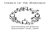 Church of the Redeemer · 8/16/2020  · Officiant Let us pray. Our Father in heaven, hallowed be your Name, your kingdom come, your will be done, on earth as in heaven. Give us today