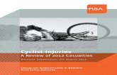 Cyclist Injuries Collision Stats... · 2015. 2. 18. · cyclist injuries recorded in 2012. The collision data included in this report is based on cyclist collisions that occurred