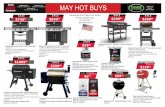MAY HOT BUYS...Must be an Ace Rewards Member. Blackstone® 36”Griddle Cooking Station 8037617 Char‑Broil® Patio Bistro® TRU‑Infrared Gas or Electric Grill 240 sq. in. of cooking