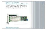 Product Brochure (english) for R&S®TS-PSM1 …...Test & Measurement Product Brochure | 02.00 R&S®TS-PSM1 Power Switching Module High-power multiplexer and multiple DUT power switching