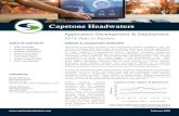 Capstone Headwaters Application Development & Deployment ...capstoneheadwaters.com/sites/default/files/Capstone... · approach with end-to-end solutions. These acquisitions ... Since