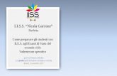I.I.S.S. “Nicola Garrone” · strategia risolutiva (punti da 0 a 21) Parametro 3: la capacità di risolvere il problema in maniera coerente, completa e corretta, applicando le