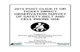 2015 Post CIOT Direct Observation of Safety Belt …...2. Government Accession No. 3. Recipient’s Catalog No. 4. Title and Subtitle 2015 Post-Click It or Ticket Direct Observation