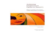 Achieving Employment Equity at Queen’s€¦ · the challenges of reaching its employment equity and diversity goals in a competitive employment market. This report is the fifth