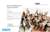 Social Impact Measurement in policy and practice · Jim Clifford OBE Tel: 07860 386081 j.clifford@bwbllp.com @bwbadvisory; @bwbimpact @Clifford_Jim. January 2015 Social Impact Measurement