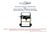 Instruction Manual for Portable Hydrostatic Pneumatic Test ...€¦ · Pneumatic Test Pump Manual | IOM dixonvalve.com • 888.226.4673 7 Item Part # Description Material Qty 1 IBV50