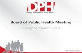 Board of Public Health Meeting - Georgia Department of ...€¦ · Lessons Learned • Connecting academic and health outcomes • School Wellness Champion is critically important