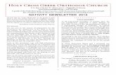 Holy Cross Greek Orthodox Church 2014.pdf · 1. Christ-centered 2. Active participation in sacramental life 3. Education 4. Integrity, transparency and accountability 5. Stewardship
