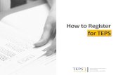 How to Register for TEPSen.teps.or.kr/down/Registration Guide for Foreigners.pdf · 2018. 9. 4. · How to Register for TEPS 1. Visit > Log in 2. Register - Read what has changed