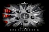 GENUINE ACCESSORIES - Maserati · PDF file KIT COLONNETTE DI SICUREZZA Grazie alle speciali colonnette di questo kit, i cerchi della tua Maserati potranno essere rimossi solo da persone