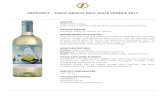 PROPHECY - PINOT GRIGIO DOC DELLE VENEZIE 2017 · PROPHECY - PINOT GRIGIO DOC DELLE VENEZIE 2017 GRAPES 85% Pinot Grigio 15% other varieties admitted in product specifications GRAPES