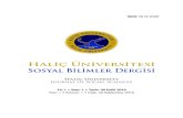 Haliç Üniversitesi Sosyal Bilimler Dergisi · PDF file Haliç Üniversitesi Sosyal Bilimler Enstitüsü süreli yayını olan Sosyal Bilimler Dergisi, disiplinlerarası bilimsel