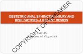OBSTETRIC ANAL SPHINCTER INJURY AND RISK FACTORS- A · PDF file 2017. 5. 25. · Obstetric anal sphincter injury (OASI) is a complication of vaginal delivery which can have serious