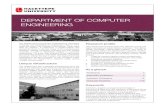 DEPARTMENT OF COMPUTER ENGINEERING - Hacettepe … · The Department of Computer Engineering at Hacettepe University was established as a graduate school in 1974 under the name The