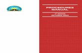 PROCEDURES MANUAL oct 2014 - r a MANUAL_oct … · through its linkages with the other manuals in the suite. These manuals are to be seen as books of reference and instructions to