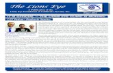 The Lions Eyelionseyefoundation.com/assets/Winter_2015.pdf · New Referrals ----- 52 Actual Dollars Spent --- $110,820 Estimated Value ----- $1,178,070 LEVERAGE 10.6:1 Fast Facts
