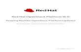 Red Hat OpenStack Platform 16.0 Keeping Red Hat OpenStack … · 2020. 8. 7. · $ sudo dnf update -y python3-tripleoclient* openstack-tripleo-common openstack-tripleo-heat-templates