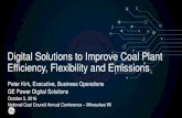 Digital Solutions to Improve Coal Plant Efficiency ...€¦ · Digital Solutions to Improve Coal Plant Efficiency, Flexibility and Emissions Peter Kirk, Executive, Business Operations