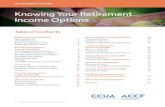 Knowing Your Retirement Income Options 1 / Knowing Your Retirement Income Options Knowing Your Retirement