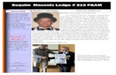 Sequim Masonic Lodge # 213 F&AM · 2020. 4. 1. · Sequim Masonic Lodge # 213 Page 6 Lodge Contacts The Lodge phone #: (360)504-1180. If no one is available to take your call, please