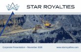 PREFERRED MINE FINANCING PARTNER - Star …...“will” be taken, occur or be achieved, or the negative of any of these terms and similar expressions) may be forward-looking statements