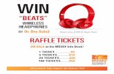 WIRELESS HEADPHONES · HEADPHONES BY Dr. Dre Solo2 Retail value $299 @ Apple Store ON SALE at the MSSEF Info Desk! RAFFLE TICKETS ...