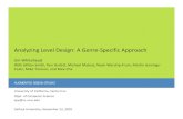 AUGMENTED DESIGN STUDIOejw/present/GenreSpecificLevelDesign... · Game Design Experience Intro. game design Freshman year Intro. game programming in Sophomore year Solid grounding