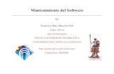 Mantenimiento del Software - UCLMalarcos.esi.uclm.es/per/fruiz/curs/mso/trans/s1.pdf · – Mantenimiento Preventivo • Actividades del MS – Actividades según el Tipo de Mantenimiento.