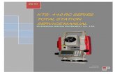 NTS - 350R SERIES TOTAL STATION SERVICE MANUAL · 10/20/2010  · 8 KTS – 440RC SERIES TOTAL STATION SERVICE MANUAL Fallow the steps to assemble the Vertical absolute encoding disc