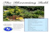 The Blooming Bell - txmg-wpengine.netdna-ssl.com · 8/10/2010  · The Blooming Bell August 2014 Bell County Master Gardener Association. 2 Speaker Duncan 17 Remember to ... families