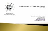 Presentation to Causeway Group - crossborder.iecrossborder.ie/site2015/wp-content/uploads/2017/06/Presentation-to... · crossborder@qub.ac.uk Presentation to Causeway Group 8 June