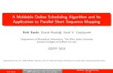 A Moldable Online Scheduling Algorithm and Its Application to … · 2011. 7. 8. · JSSPP 2010 Supported by the U.S. DOE SciDAC Institute, the U.S. National Science Foundation and