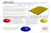 HIGH PERFORMANCE DELINEATORS - StrongGo Industries...Nano-Tech Materials TekWay Delineator Tiles are made of nano-engineered polymer concrete to achieve excellent physical, chemical