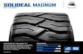 SOLIDEAL MAGNUM · 2016. 9. 27. · SOLIDEAL MAGNUM RESILIENT TIRE SIZE RIM SIZE (1) HEEL ACTUAL TIRE DIMENSIONS WEARABLE HEIGHT LOAD CAPACITY (2) Counterbalanced lift trucks (kg)