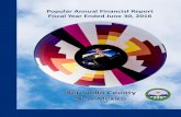 Popular Annual Financial Report - Bernalillo Countyfor fiscal years ended June 30, 2011, 2012, 2013, and 2015. A PAFR was not prepared for fiscal year ended June 30, 2014. The financial