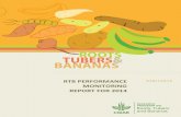 RTB PERFORMANCE MONITORING REPORT FOR 2014...RTB research covers six crops—bananas (and plantains), cassava, potato, sweetpotato, yams, and other roots and tubers—and ... Theme