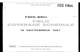 FBIS-BBC FIELD COVERAGE SCHEDULE 16 SEPTEMBER 1981 · Title: FBIS-BBC FIELD COVERAGE SCHEDULE 16 SEPTEMBER 1981 : Subject: FBIS-BBC FIELD COVERAGE SCHEDULE 16 SEPTEMBER 1981 : Keywords: