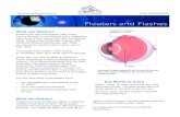 Floaters and Flashes - San Antonio Eye Center - Eye Doctors · PDF file 2020. 8. 6. · Floaters and Flashes 210.226.6169 What are floaters? Floaters look like small specks, dots,