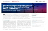 Environmental Enterprise Supports Sustainability with OpenText · nications backbone with Cisco Unified Communications Manager (formerly Cisco Unified CallManager). The RightFax Fax