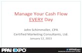 Manage Your Cash Flow EVERY Day 2015 Manager... · 2018. 1. 22. · Manage Your Cash Flow EVERY Day John Schimmoller, CPA Certified Marketing Consultants, Ltd. January 12, 2015 .