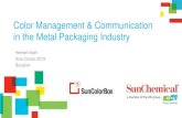 Color Management & Communication in the Metal Packaging ...€¦ · in the Metal Packaging Industry Herbert Naef Asia Cantec 2019 Bangkok. On Shelf Differentiation . 3 A variety of