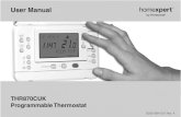 User Manual - Honeywell Home...User Manual 4 homexpert tm by Honeywell THR870CUK Programmable Thermostat 5...an explanation for householders A programmable room thermostat is both