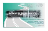 BALANCE DE OBRAS 2013-2018 SONORA - gob.mx · Fecha de recepción: Lunes, 4 de julio de 2016 , mediante Oficio No.: SCT.725.1.88/2016 enviado por el CSCT. AVANCE EN PROGRAMAS 9 PUERTOS