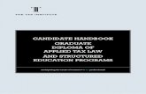 CANDIDATE HANDBOOK GRADUATE DIPLOMA OF ......2013/01/04  · Agency Act 2011 (the TEQSA Act) and is accredited to provide the Graduate Diploma of Applied Tax Law. The Graduate Diploma