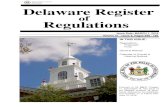 Delaware Register of Regulations, Volume 21, Issue …regulations.delaware.gov/documents/March2018c.pdfDelaware Register Regulations of Issue Date: MARCH 1, 2018 Volume 21 - Issue