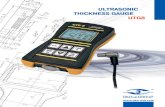 ULTRASONIC THICKNESS GAUGE UTG8 - ndt brochre.pdf · PURPOSE The UTG-8 is a precision Ultrasonic thickness gauge. Based on the same operating principles as SONAR, the UTG-8 is capable