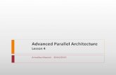 Advanced Parallel Architecture - uniroma1.ittwiki.di.uniroma1.it/pub/AAP/WebHome/2015_lesson4-Arch...Width is a key determinant of performance (8, 16, 32, 64 bit) Address Bus - Identify