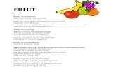 FRUIT...Action Song: Fruit Salad Salsa by Laurie Berkner Band. Play this song and do the actions that go along with it (one hand out, shake shake shake, jumping, spinning around! This