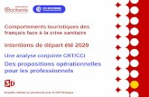 Intentions de départ été 2020 · 2020. 7. 10. · Intentions de departs des français –été 2020 - 2 Les vacances d’été2020 : ce qu’ont prévu les Français Objectifs